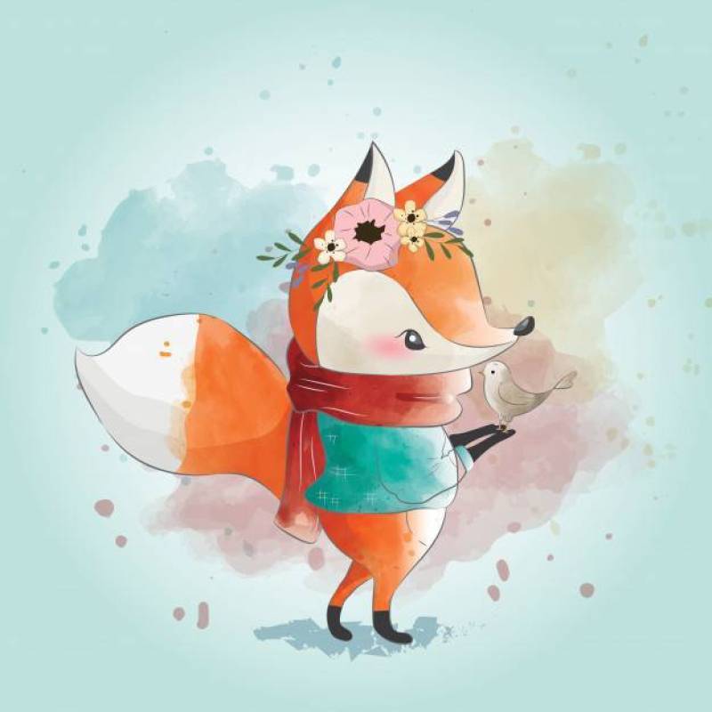 Little Fox and His Friend