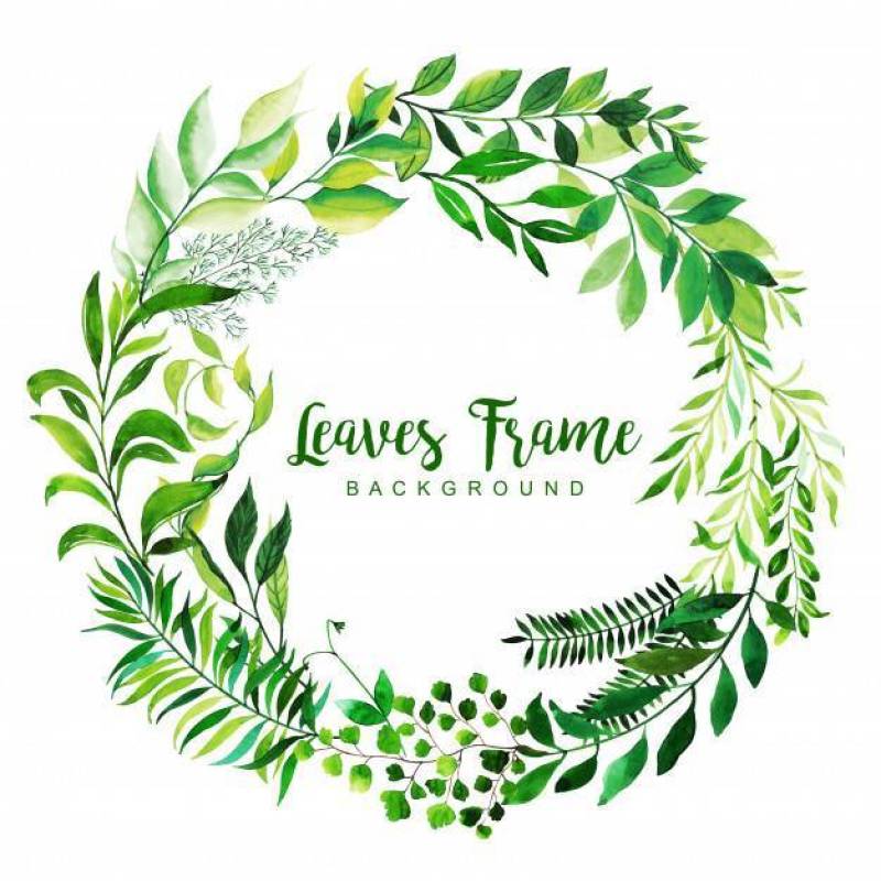 水彩留下框架背景