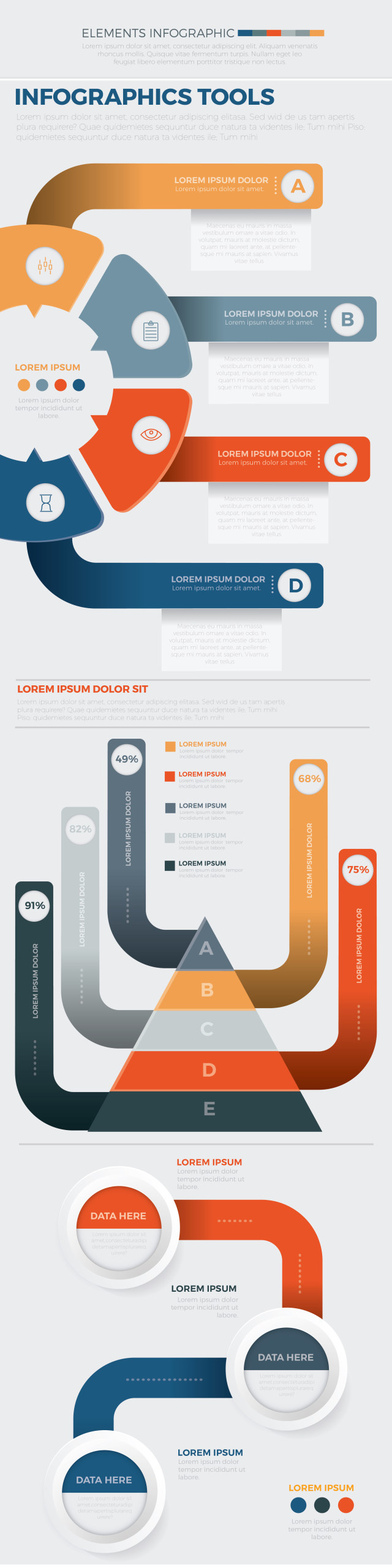 创意信息图表模板 Infographic Elements