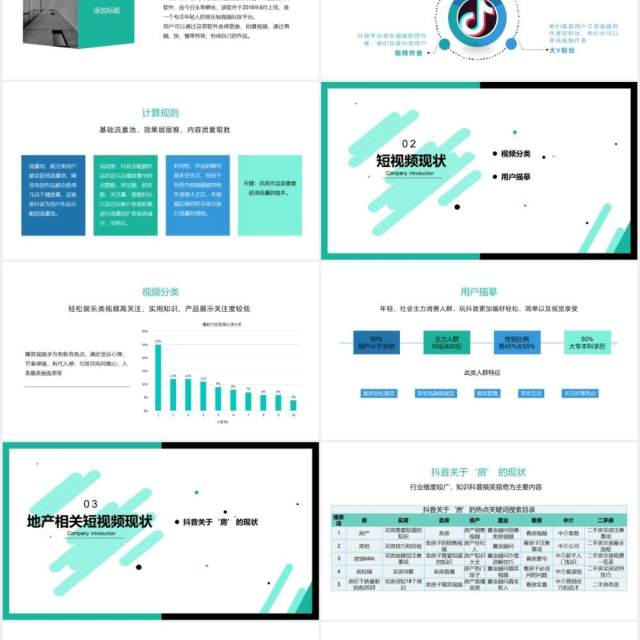 简约某音短视频电商运营商业策划书PPT模板