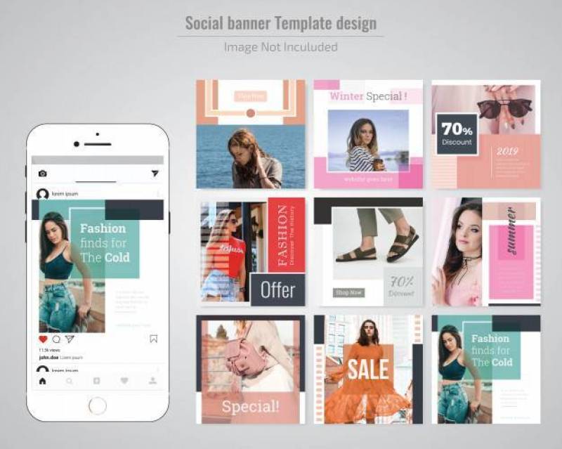 Fashion Discount Social Media Post Template