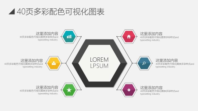 多彩信息可视化PPT图表19 多彩信息可视化PPT图表19