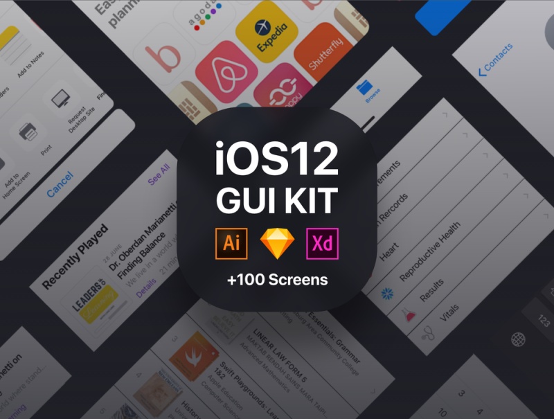 ios 12-ui-kit，iOS 12 GUI KIT