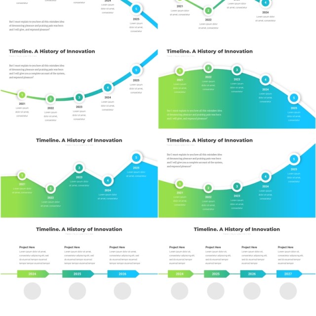 创新时间轴时间线PPT模板Timeline. A History of Innovation3