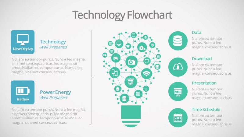 蓝色商务PPT信息可视化图表15