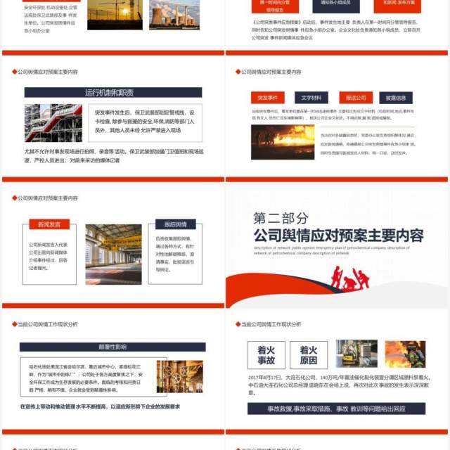 石化公司网络舆情突发事件预案说明动态PPT模板 石化公司网络舆情突发事件预案说明动态PPT模板