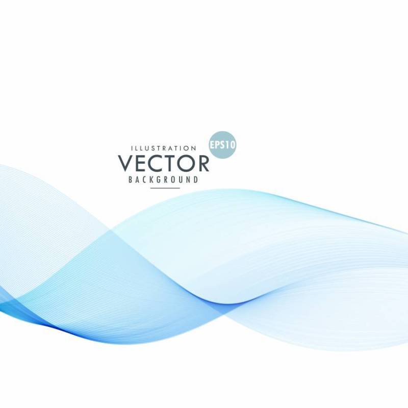 蓝线波抽象背景