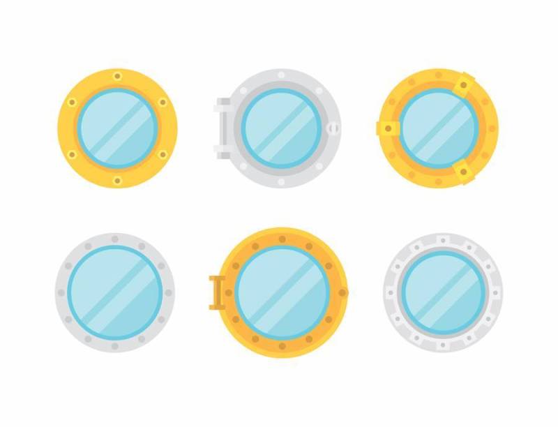 船Windows平 矢量