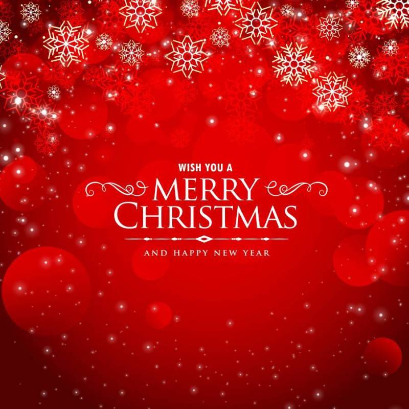 令人敬畏的红色背景圣诞节节日