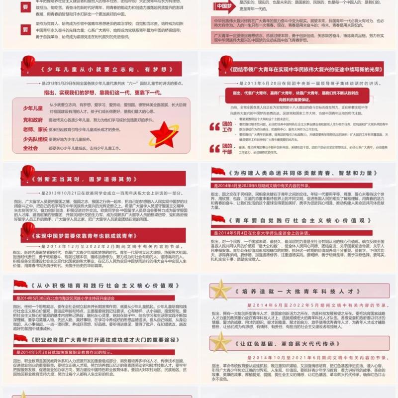 红色党政风论党的青年工作动态PPT模板
