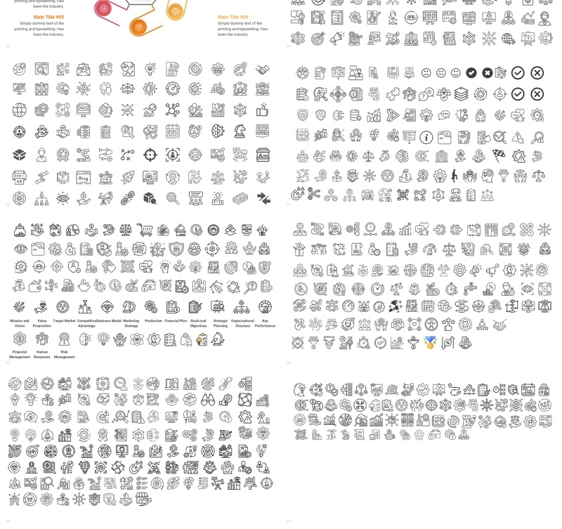 炫彩赫普塔贡信息图ppt素材