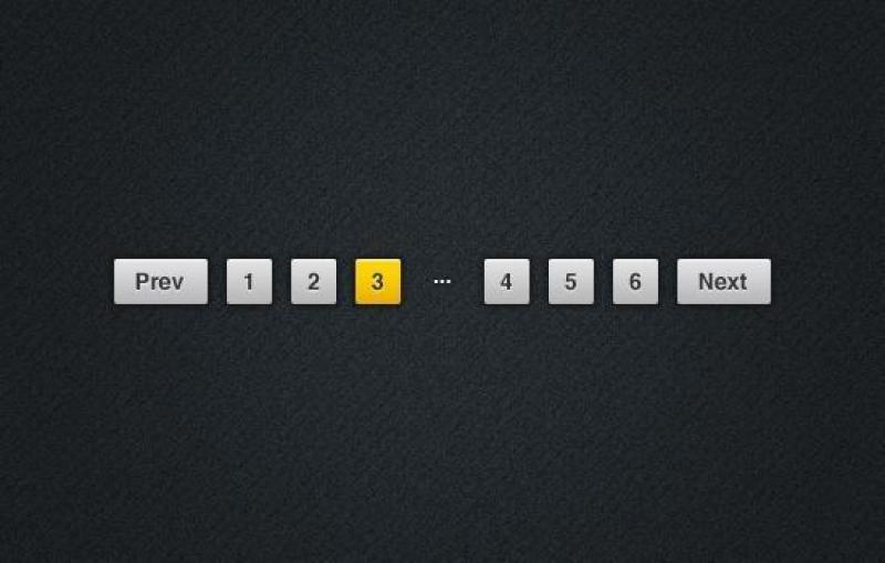 分页导航psd分层素材
