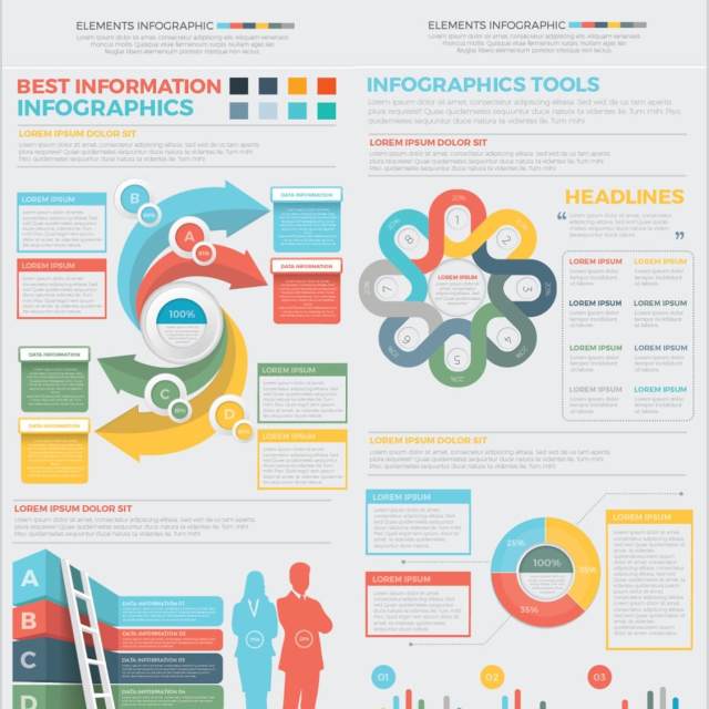 专业信息图表元素设计Big Pro Infographics Design