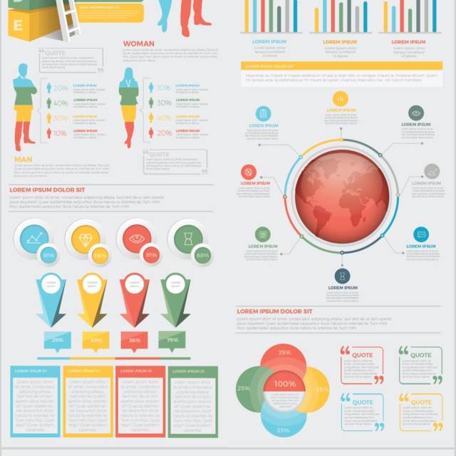 专业信息图表元素设计Big Pro Infographics Design