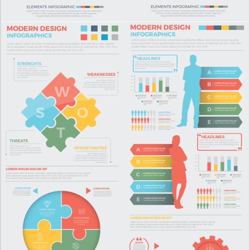 专业信息图表元素设计Big Pro Infographics Design