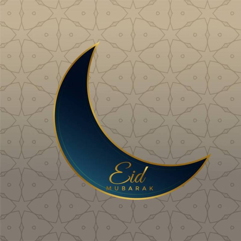 在伊斯兰教的背景的eid节日月亮设计