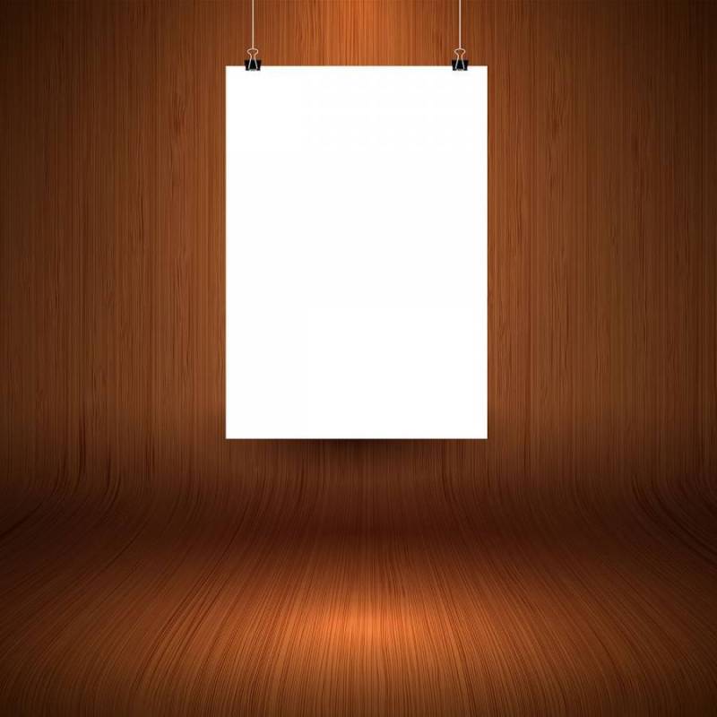木制显示背景与空白挂图片