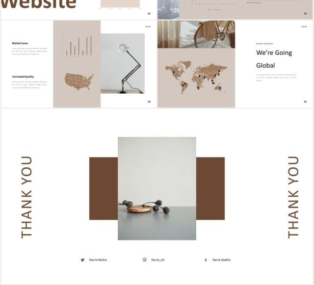 时尚简约图片排版设计摄影集展示PPT模板Ravle Powerpoint 时尚简约图片排版设计摄影集展示PPT模板Ravle Powerpoint