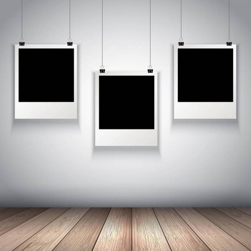 挂空白照片的集合