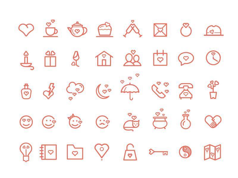 40 St Valentine’s Day icons