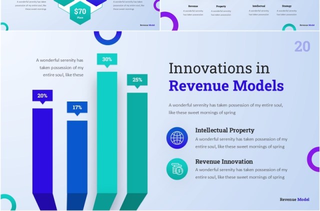 收入收益模型信息图PPT模板素材Revenue Model Presentation Template