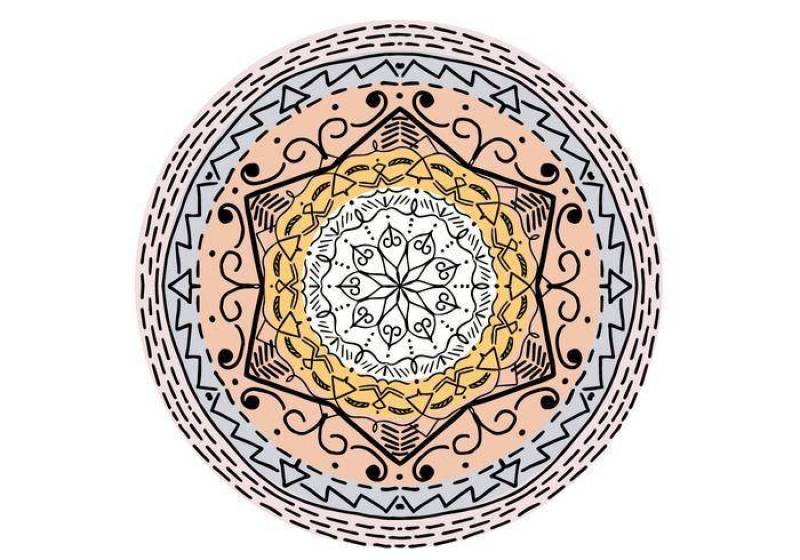 伊斯兰装饰曼荼罗 矢量