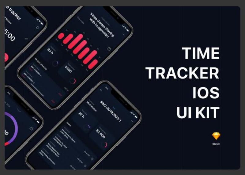 用户界面工具包Timetracker iOS UI Kit