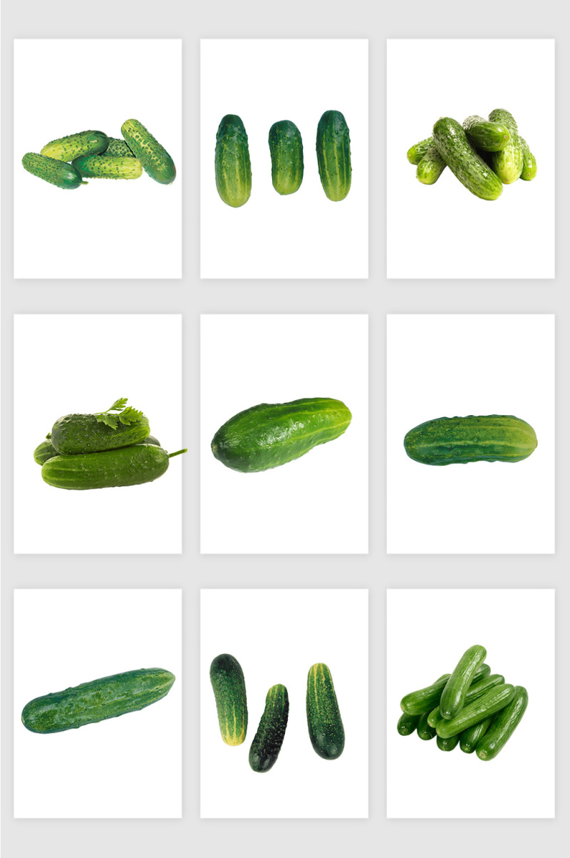 高清免抠黄瓜蔬菜素材