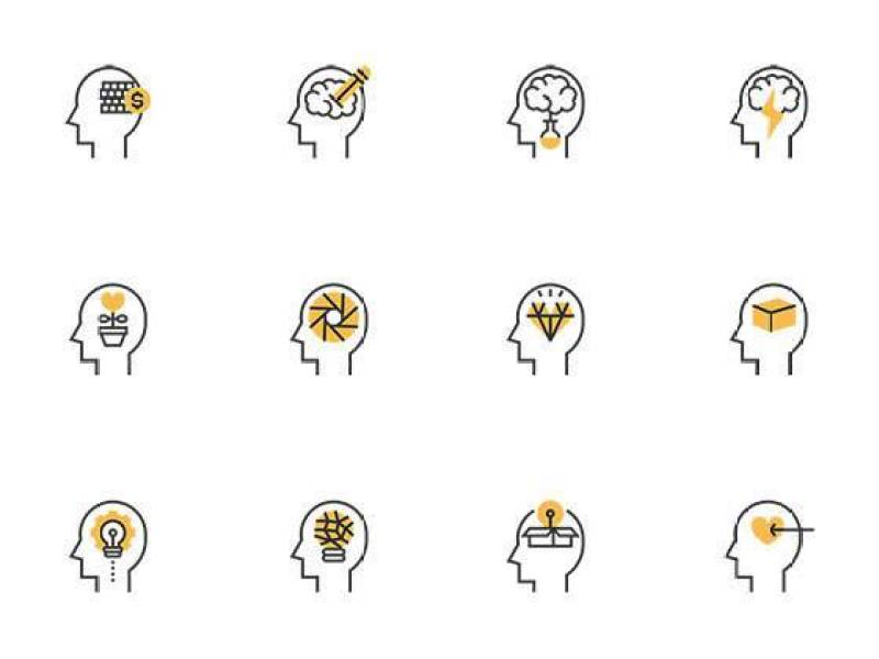 30 枚思维流程元素图标