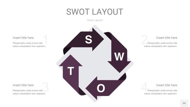 深紫色SWOT图表PPT24 深紫色SWOT图表PPT24