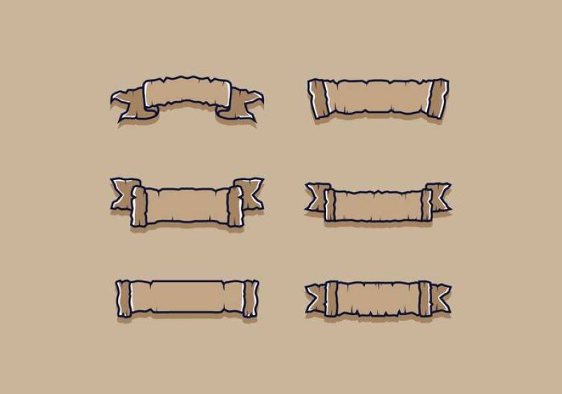  的海盗横幅矢量