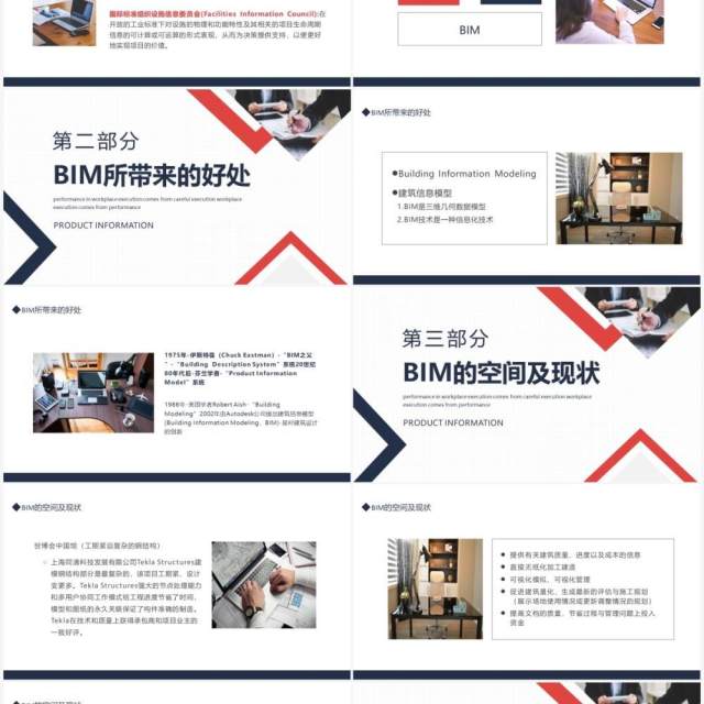 BIM技术概述及应用介绍动态PPT模板