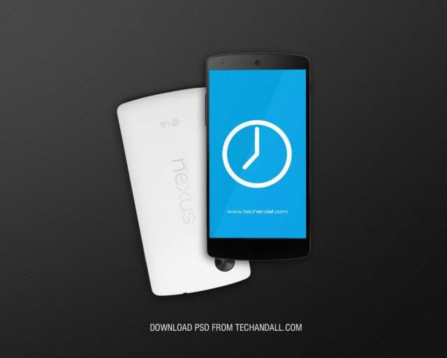 谷歌Nexus5 PSD样机模板
