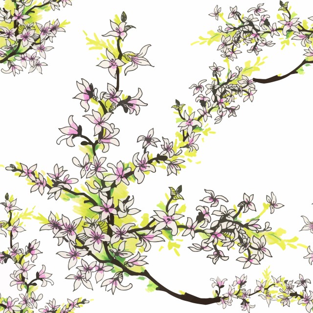 可爱的水彩无缝花卉和其他图案15 可爱的水彩无缝花卉和其他图案15