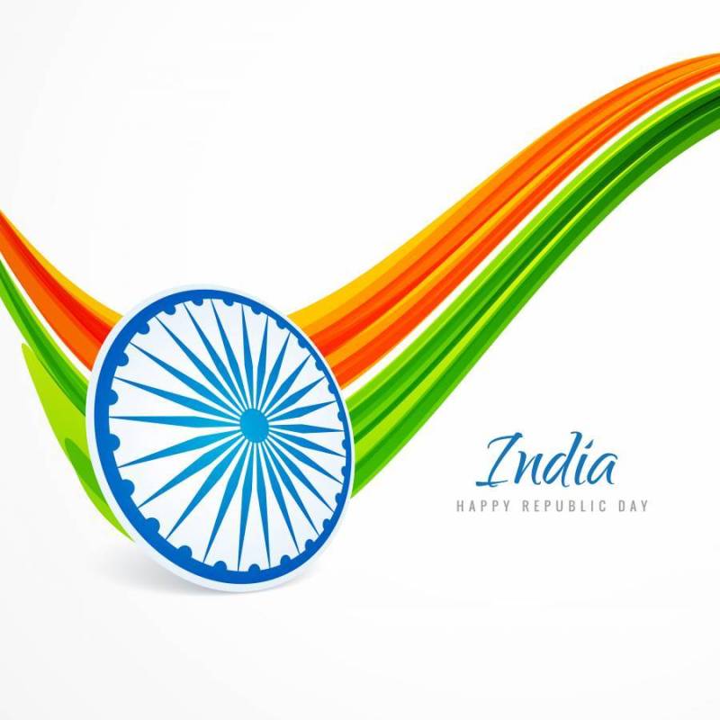 印度共和国日背景矢量设计插画