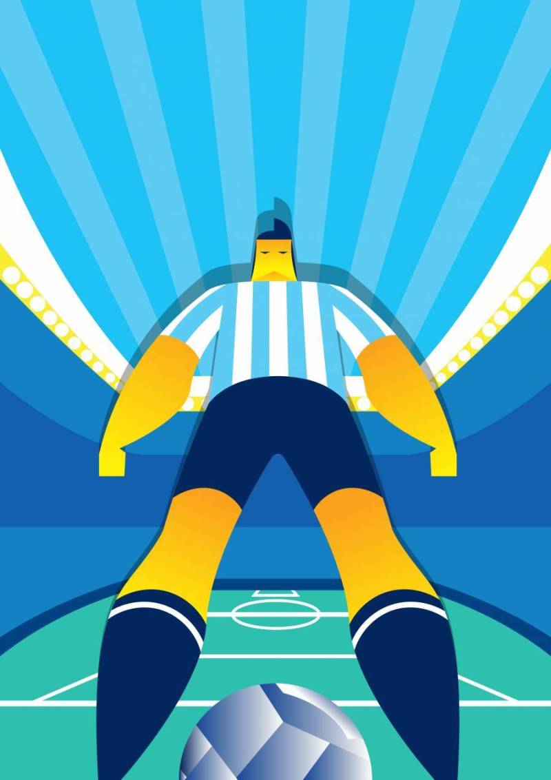 阿根廷世界杯足球运动员矢量图