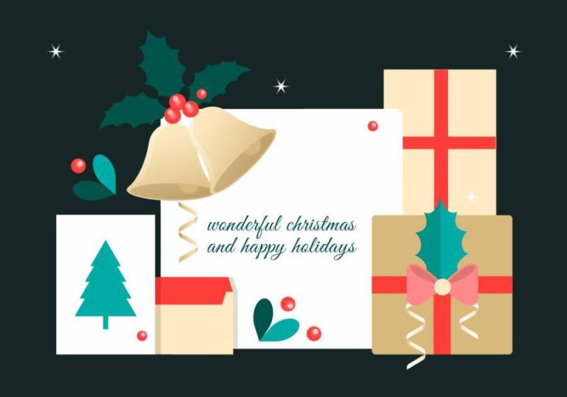  的圣诞元素背景矢量