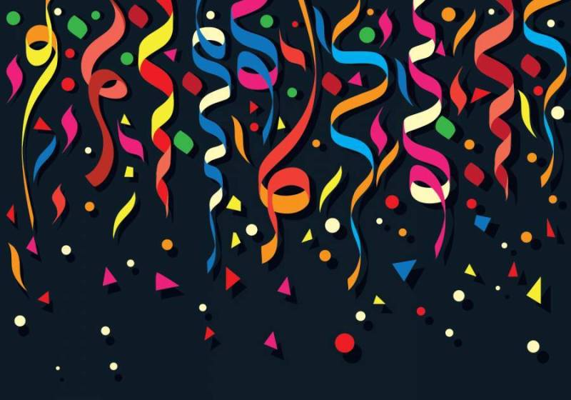 五颜六色的五彩纸屑背景