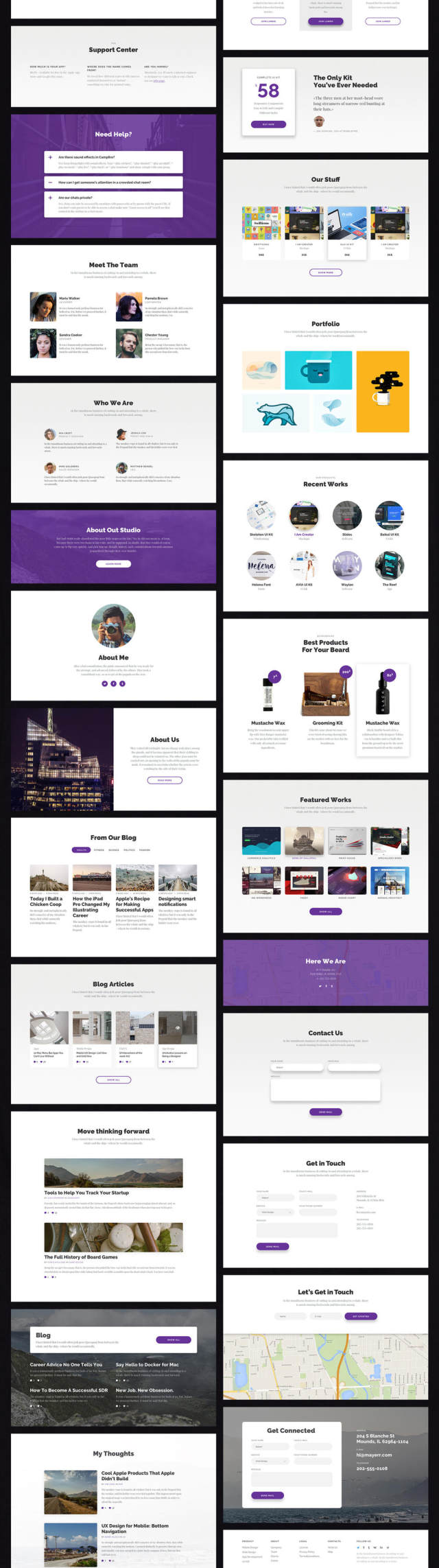 出色的单页和登陆页面,Lando UI Kit 出色的单页和登陆页面,Lando UI Kit