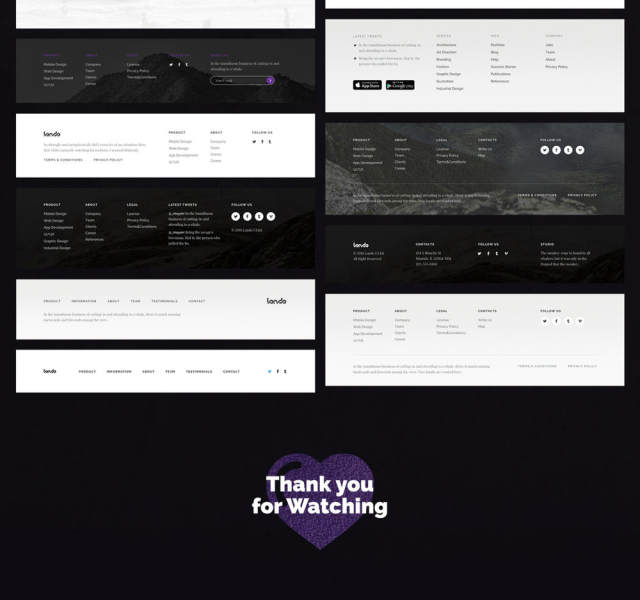 出色的单页和登陆页面,Lando UI Kit 出色的单页和登陆页面,Lando UI Kit