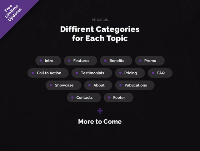 出色的单页和登陆页面,Lando UI Kit 出色的单页和登陆页面,Lando UI Kit
