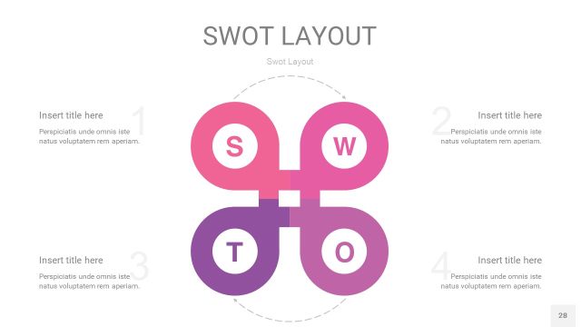 粉色SWOT图表PPT28 粉色SWOT图表PPT28