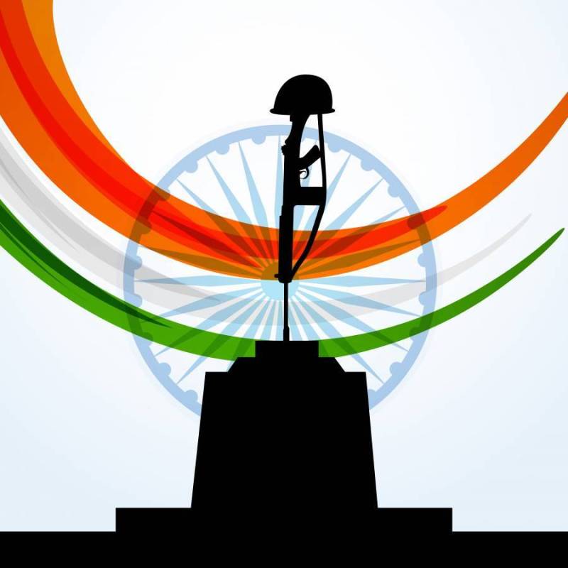爱国的印度国旗设计矢量设计插画