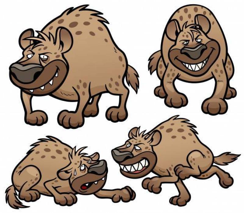 Cartoon Hyena Character
