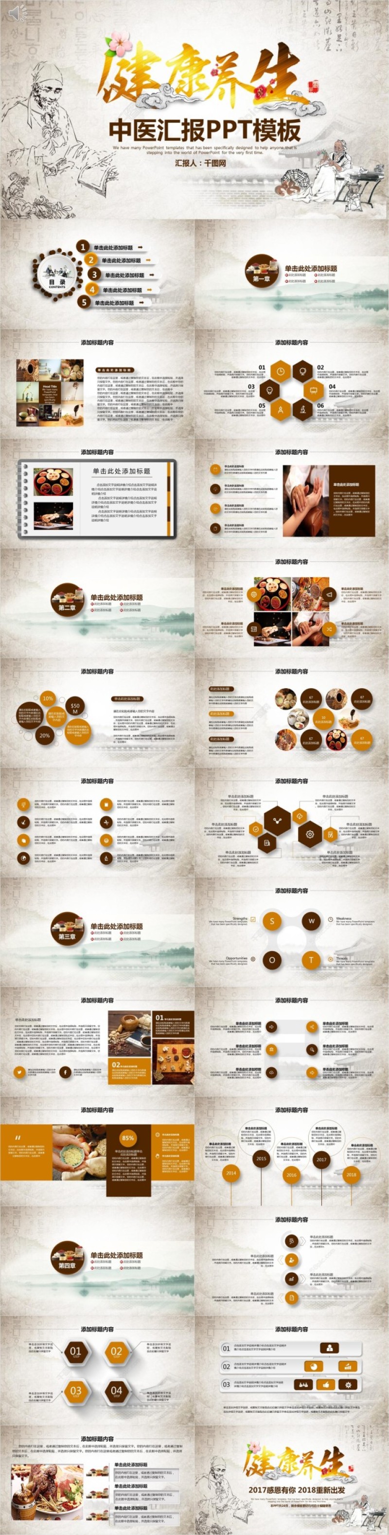 中医汇报PPT模板