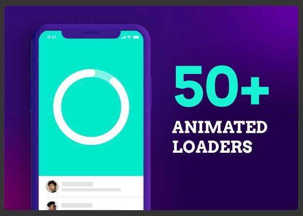 50多个动画加载程序50+ Animated Loaders 50多个动画加载程序50+ Animated Loaders