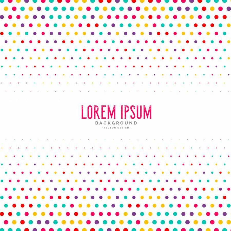 彩色圆圈半色调矢量背景