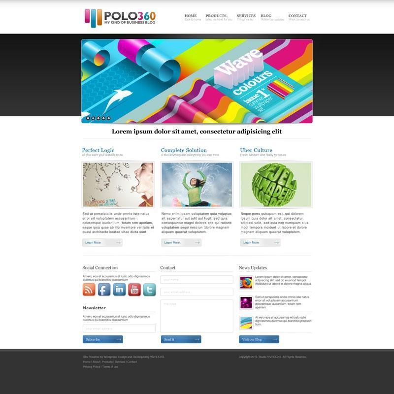 精致实用的网页模板08——Psd分层素材