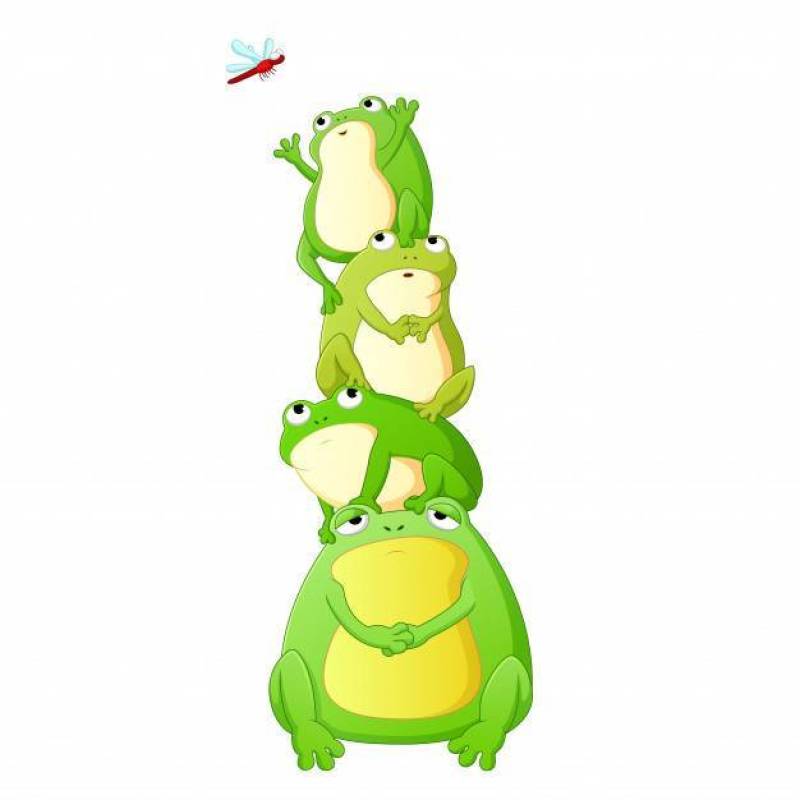 可爱的蟾蜍卡通