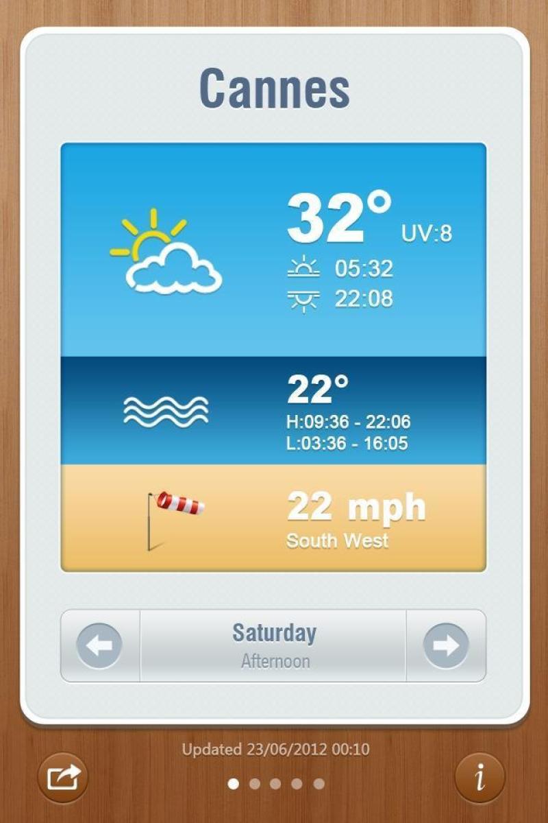 清新的天气APP&nbsp;UI&nbsp;